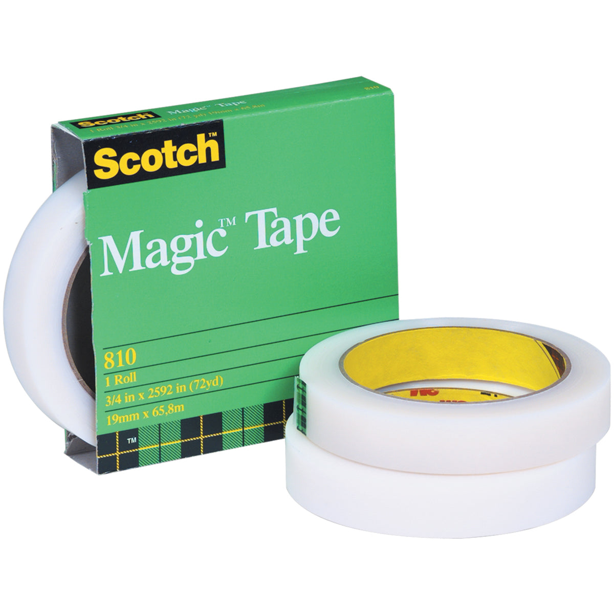 1/2 x 72 yds. Scotch 810 Magic Tape (Permanent)